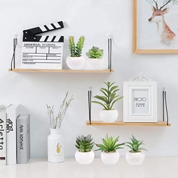 Stylish GREENTIME Artificial Succulents Set in White Pots