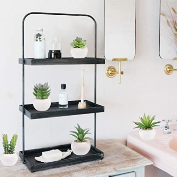 Stylish GREENTIME Artificial Succulents Set in White Pots