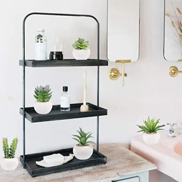 Stylish GREENTIME Artificial Succulents Set in White Pots