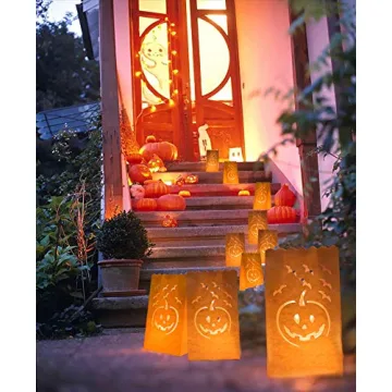 Homemory 24 Pack Halloween Luminary Bags for Festive Decor