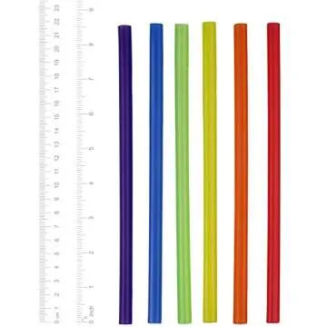[200 Count] Jumbo Smoothie Straws - 8.5" High - Assorted Colors