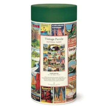 Cavallini National Parks 1000 Piece Puzzle for Nature Lovers