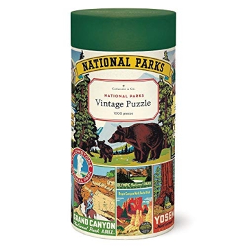 Cavallini National Parks 1000 Piece Puzzle for Nature Lovers