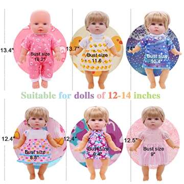 12 Unique Doll Outfits for 12 Inch Dolls - Perfect Gifts