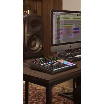 Rode RODECaster Pro 2 Integrated Audio Production Console with 4x Rode PodMic Podcasting Microphones, Rode PSA1 Professional Microphone Arms, 32GB microSD Card, XLR Cables and StreamEye Cloth