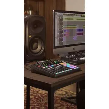 Rode RODECaster Pro 2 Integrated Audio Production Console with 4x Rode PodMic Podcasting Microphones, Rode PSA1 Professional Microphone Arms, 32GB microSD Card, XLR Cables and StreamEye Cloth