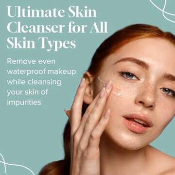 BOHO Skin Cleansing Balm - Hydrating & Moisturizing Facial Cleanser & Makeup Remover Balm for All Skin Types - Natural Deep Pore Cleanser with Vitamin E & Botanical Extracts (2oz)