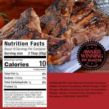 G Hughes Sugar Free, Sweet Heat Carolina BBQ Sauce - Sweet Chili Sauce, Sugar Free BBQ Sauce, Gluten Free Barbecue Sauce, Low Carb BBQ Sauces - 17 oz (3-Pack)