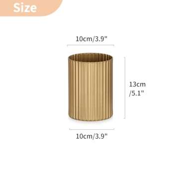 NUPTIO Gold Vases for Centerpieces Wedding: 2 Pcs 5.1 inch Metal Flower Vase Flowers Stand Wedding Centerpieces for Tables Centerpiece Table Decorations