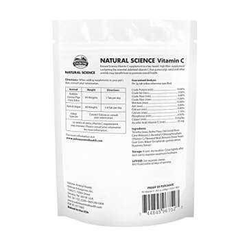 Natural Science Vitamin C Support for Guinea Pigs - Enhancing Your Pet's Health