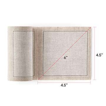 MY DRAP Linen Cocktail Napkins, Natural, 50 Units