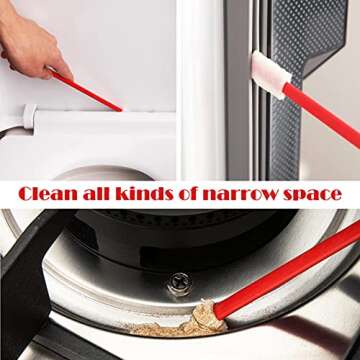 Crevice Cleaning Brush, Crevice Cleaning Tools kit, Disposable Toilet Brush,Crevice Cleaning Brushes for Household Use, Detailing Cleaning Tools for Car (20, Multi)