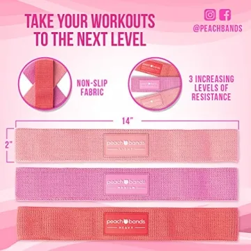Peach Bands Hip Band Set for Fitness and Glute Workouts