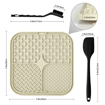 Coomazy Lick Mat for Dogs and Cats - Slow Feeder Mat