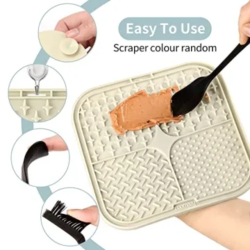 Coomazy Lick Mat for Dogs and Cats - Slow Feeder Mat