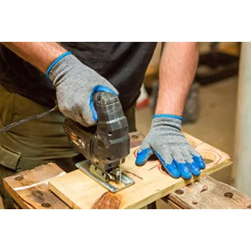 G & F 12 Pairs Medium Rubber Latex Work Gloves