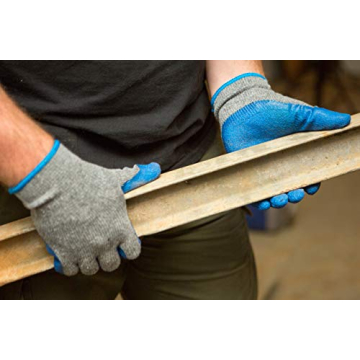 G & F 12 Pairs Medium Rubber Latex Work Gloves