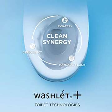 TOTO WASHLET+ Drake II Bidet Toilet, Cotton White