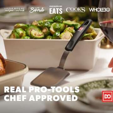 DI ORO Small Silicone Spatula for Nonstick Cookware