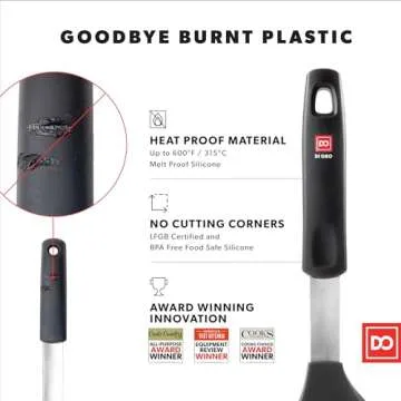 DI ORO Small Silicone Spatula for Nonstick Cookware