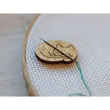 Cat Needle Minder for Cross Stitch and Embroidery