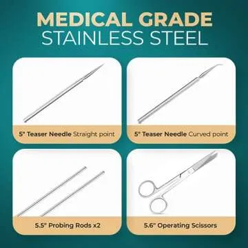 InstaSkincare Advanced Dissection Kit Biology Lab Anatomy Dissecting Set with Stainless Steel Scalpel Knife Handle Blades for Medical Students and Veterinary