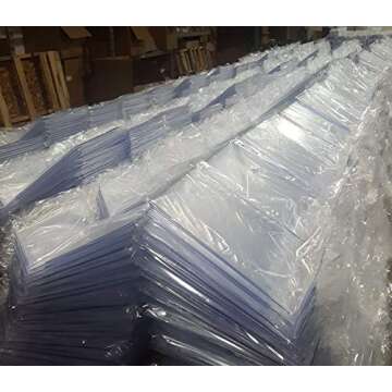 T'z Tagz Brand 8.5 X 11 Inch Clear Acrylic Plexi Sign Holders - Single Sheet Slanted Easel 8-1/2X11 Pack of 3