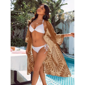 Stylish Blooming Jelly Mesh Bathing Suit Cover Up