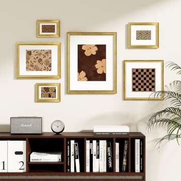 Vittanly 8x10 Picture Frames Set of 2, Ornate Vintage Photo Frame for Wall or Tabletop, Display 5x7 ...