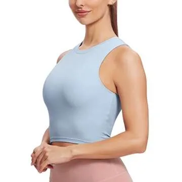 Nudi Sports Bra for Women - Padded Yoga Tank Top