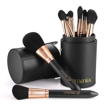 12Pcs OMANIAC® Professional Makeup Brushes Set