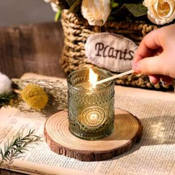 DARJEN Green Votive Candle Holders Set of 36- Glass Candle Holders Bulk for Flameless LED Tea Waxes, Tea Light Candle Holder for Wedding & Home Table Decor, Vintage Parties Gifts