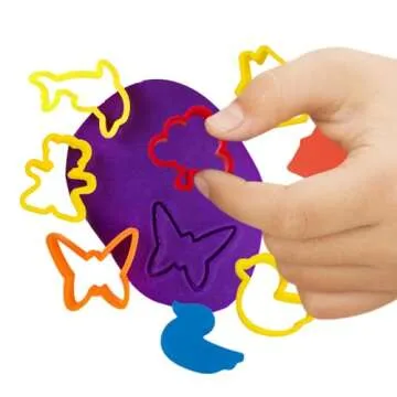 KIDDY DOUGH Tool Kit for Kids - Party Pack w/Animal Shapes - Includes 24 Colorful Cutters, Molds, & Accessories for Air Dry Clay & Dough