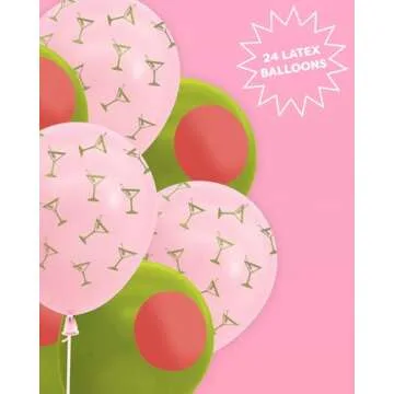 xo, Fetti Dirty Martini Latex Balloons - 24 pk, 12"
