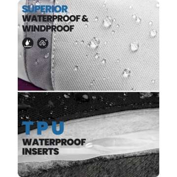 OutdoorMaster Ski Gloves for Men Women-3-Finger Snow Gloves, Full Palm Touchscreen Snowboard Glove, Adult Winter Snow Mittens for Skiing, Snowboarding and Mountaineering