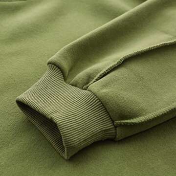 Amazhiyu Women Cropped Sweatshirt Long Sleeves Fleece