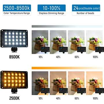 LED On Camera Video Light for Perfect Lighting