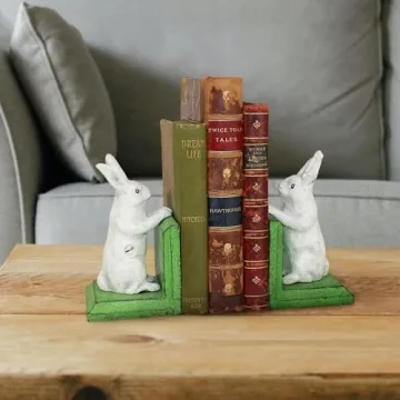 Design Toscano Bunny Bookends - Adorable Cast Iron Design