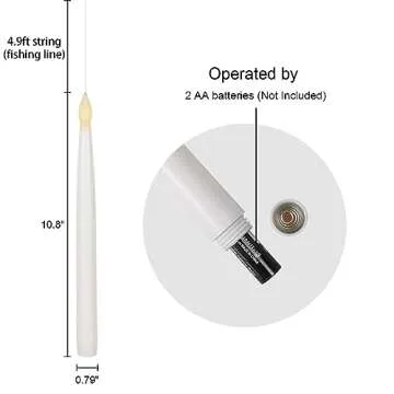 GenSwin 10.8" Floating Candles with Remote Control