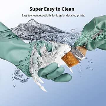 ANYCUBIC Water Washable 3D Printer Resin, 405nm High Precision UV-Curing 3D Resin, Low Shrinkage Standard Photopolymer Resin for 8K Capable LCD DLP Resin 3D Printer Printing (Clear, 1000g)