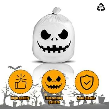 AIEX Halloween Leaf Bags - 5pcs Decorative Lawn Bags