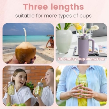 OUTXE Anti Wrinkle Straw Set for Eco-Conscious Sippers