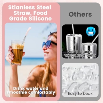 OUTXE Anti Wrinkle Straw Set for Eco-Conscious Sippers