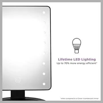 Conair Lighted Makeup Mirror with Storage & LED Lighting