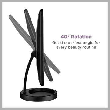 Conair Lighted Makeup Mirror with Storage & LED Lighting