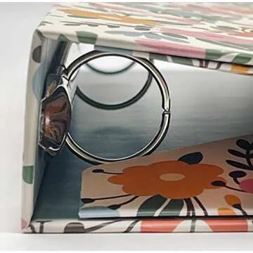 Steel Mill & Co Cute Decorative Hardcover 3 Ring Binder for Letter Size Paper, 1 Inch Round Rings, Floral Binder Organizer for School/Office, Wild Blooms