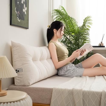 UUluhao Triangular Headboard Pillow - Cozy Support for Dorm and Home