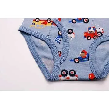 Boys Briefs Dinosaur Truck Shark Baby Soft Cotton Toddler Underwear 2-3yrs Multicolor…
