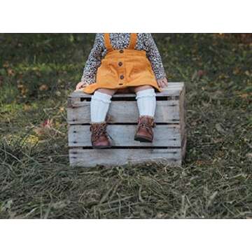 Adorable Knee High Baby Socks for Girls - Ruffled Design