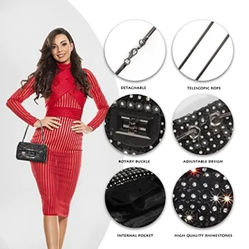 Stylish AOYUNHUI Rhinestone Handbag for Women